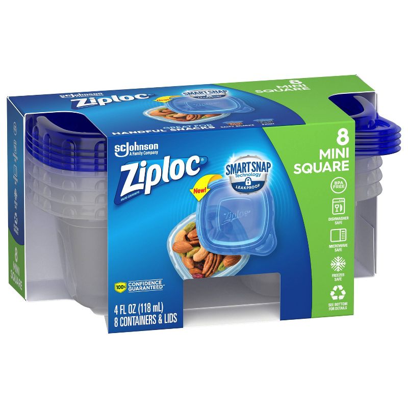 Ziploc Square Extra Small Container - 8ct