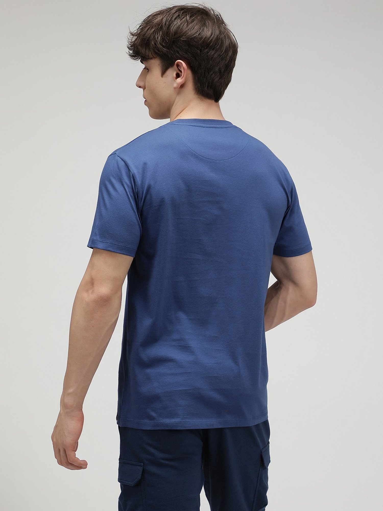 Sporto Riverside Blue Slim Fit T-Shirt