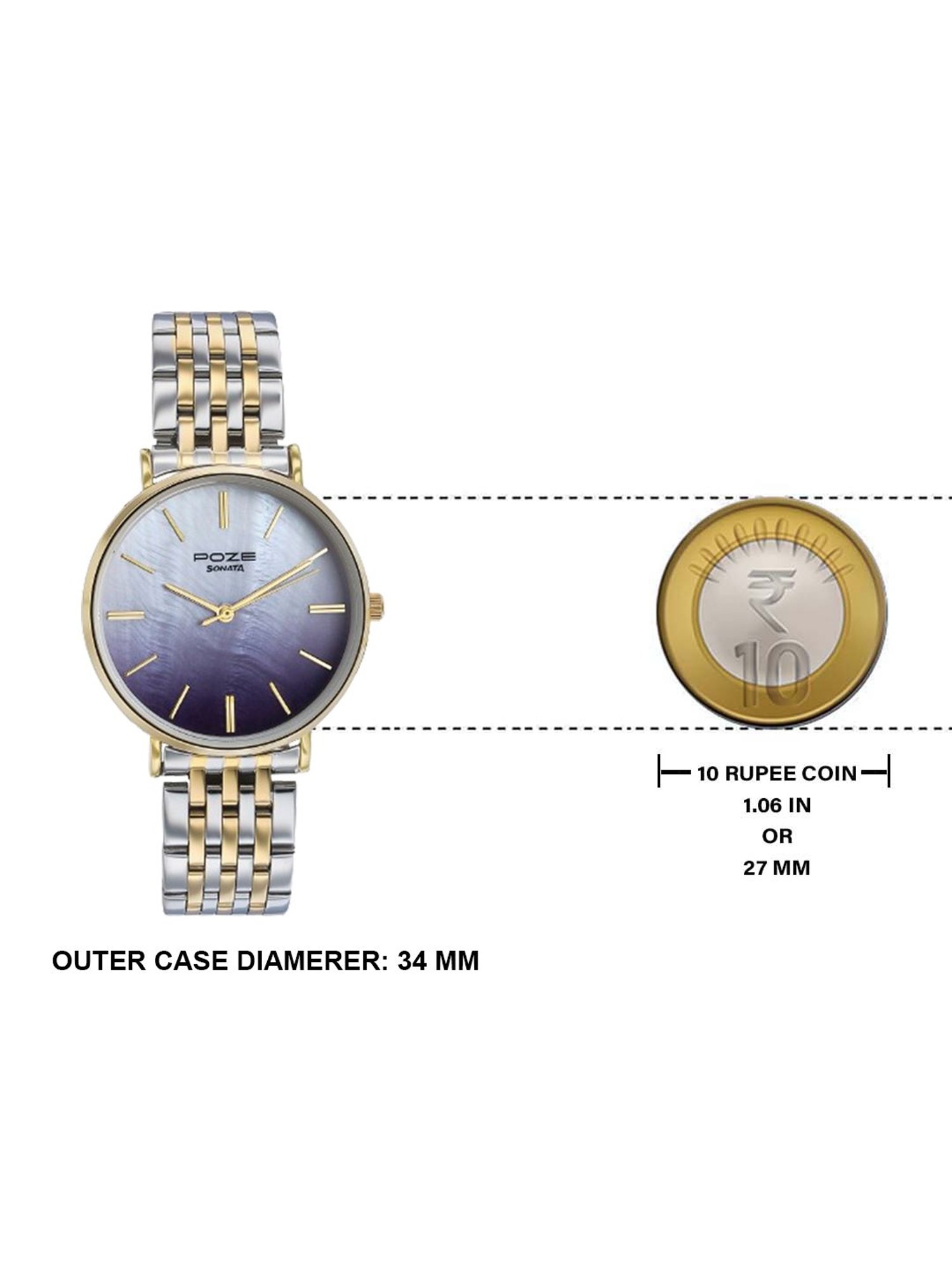 Sonata Poze 3.0 SP80077BM01WF Analog Watch for Women