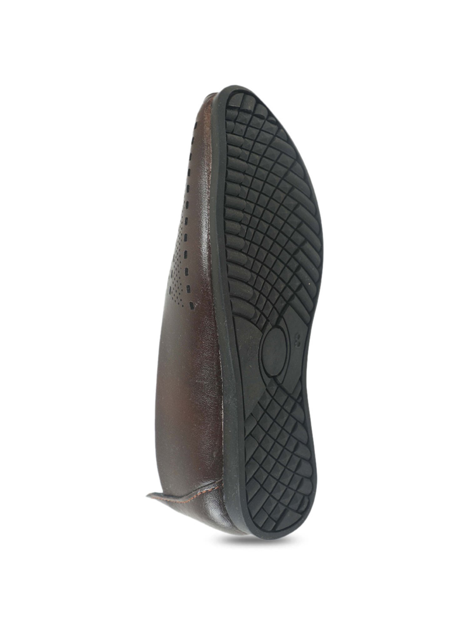 Tiny Bugs Kids Brown Ethnic Shoes