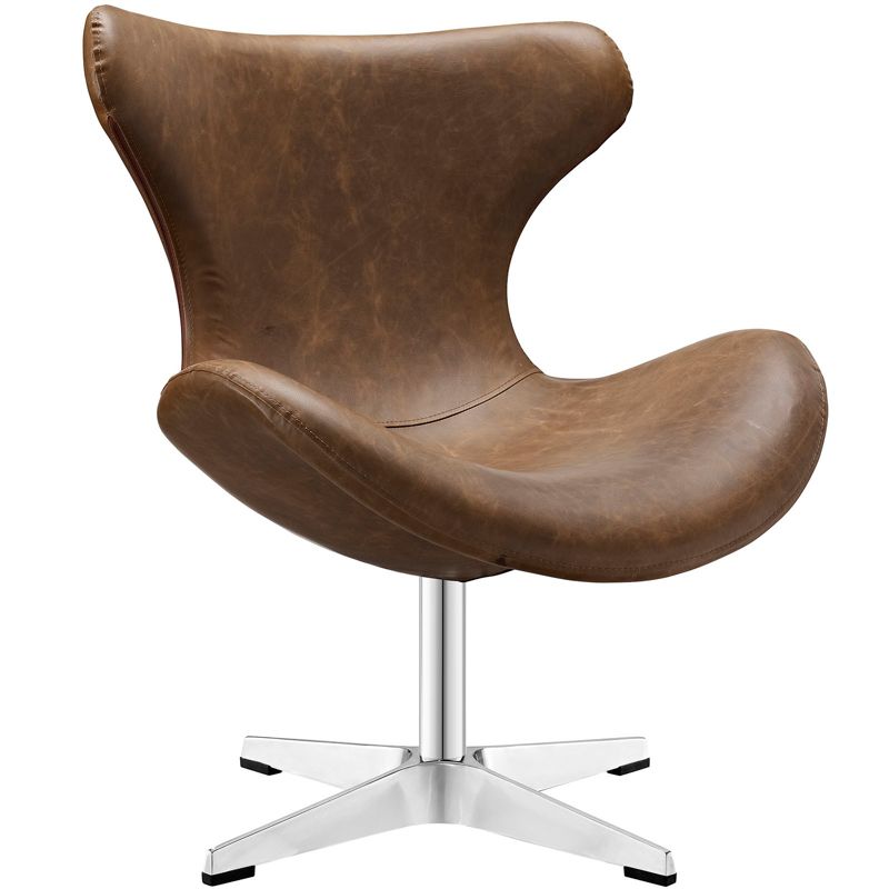 Helm Lounge Chair Brown - Modway