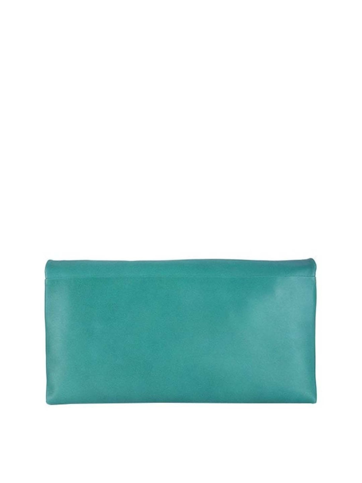 Tohl RP 1 Fini Turquoise Solid Leather Clutch