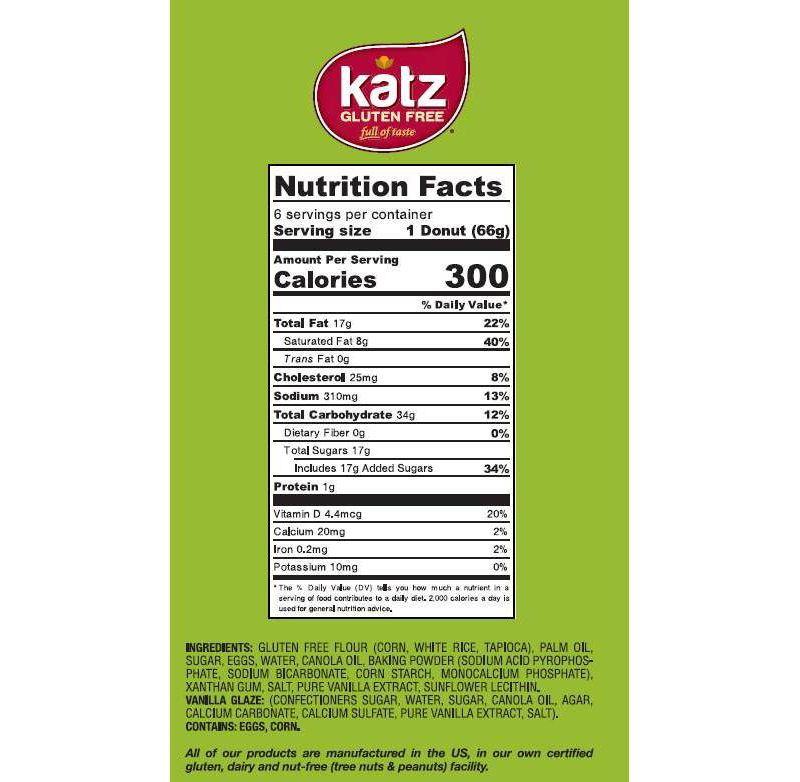 Katz Gluten Free Glazed Donuts - 14oz