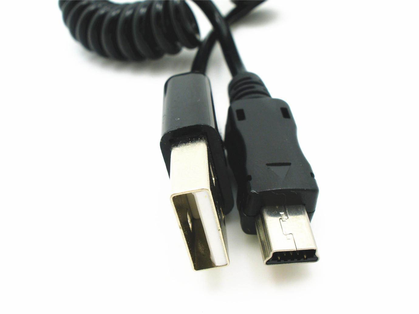 Mini USB B Type 5pin Male Left Right Angled 90 Degree to USB 2.0 Male Data Cable