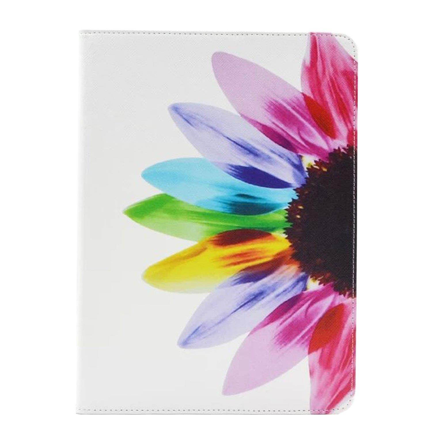 iPad Mini Case, iPad Mini 2/3 Cover, Newshine Colorful Synthetic Leather Slim Fit Flip Stand Wallet Case for 7.9'' Apple iPad Mini 1st 2nd 3rd Tablet (Flower)