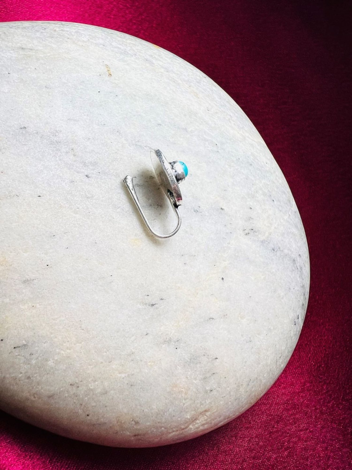 Arte Jewels 92.5 Silver handcrafted Nosepin for Women & Girls