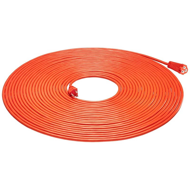 163 Vinyl Outdoor Extension Cord Orange 75 Foot