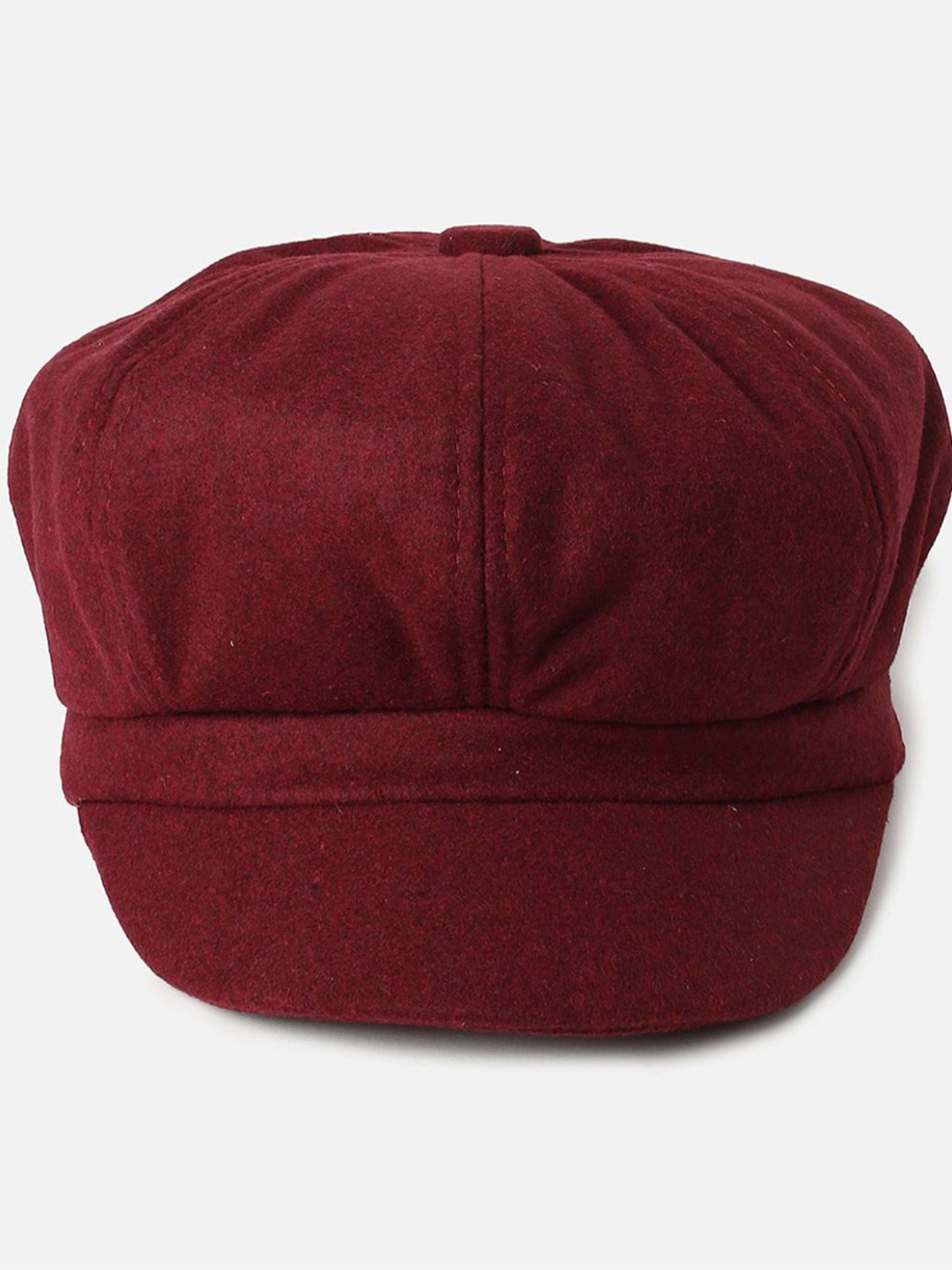 HauteSauce Maroon Vintage Newsboy Cap