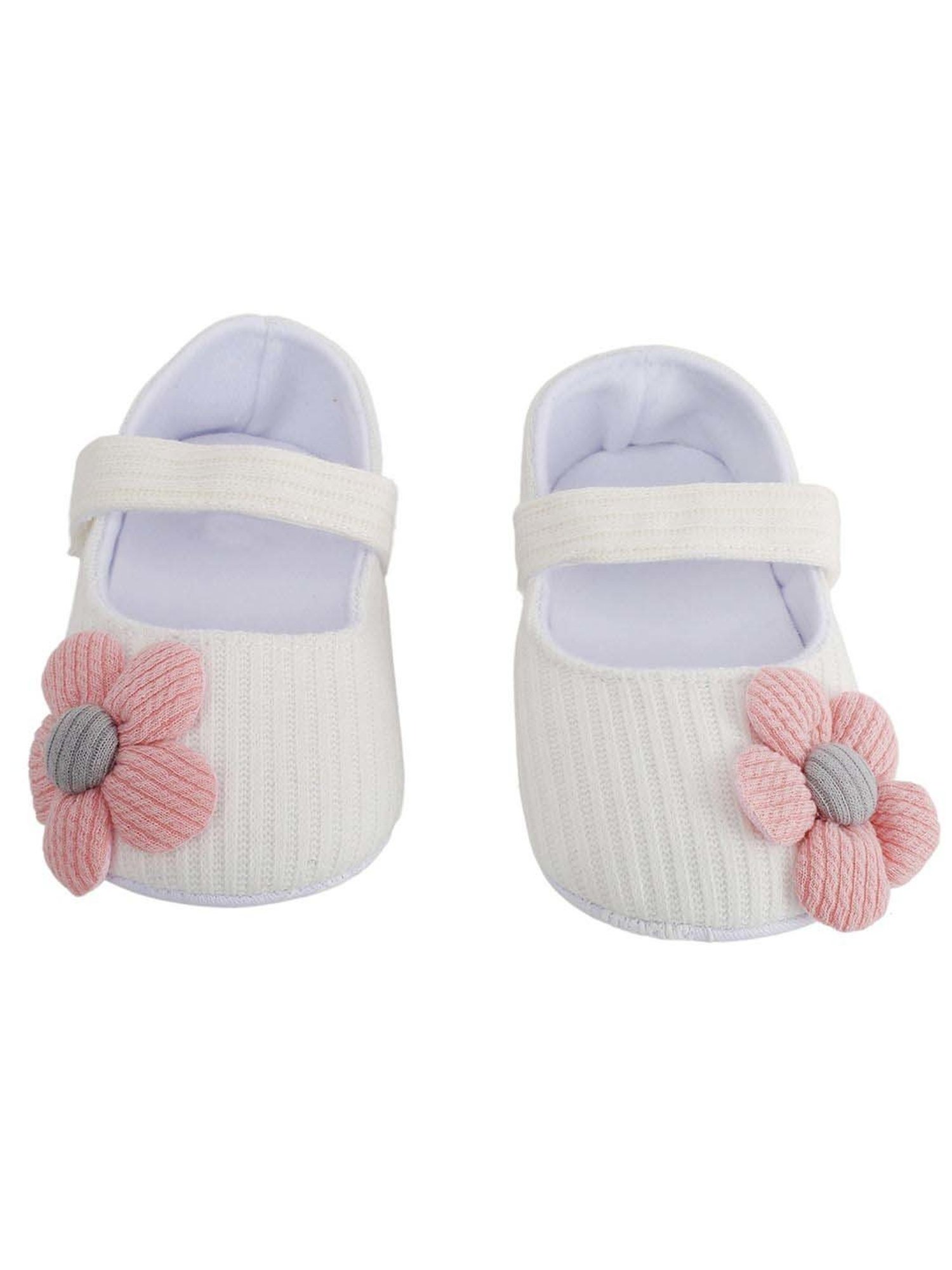 Baby Moo Kids White Casual Mary Jane Shoes