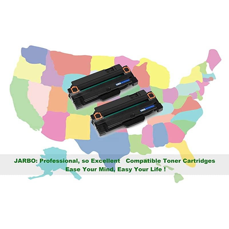 Compatible Toner Cartridges Replacement for Samsung 105L MLTD105L MLT105L Use with Samsung ML2525W ML2525 ML2545 ML1915 SCX4623F SCX4623FW SCX4623FN SF650 SF650P Printer 2 Black