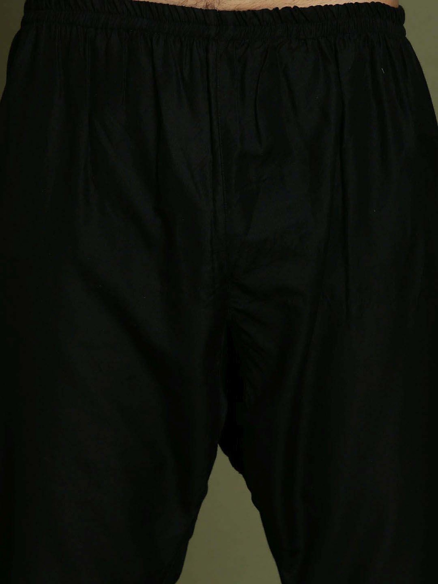 VASTRAMAY Boys Black Embroidery Full Sleeves Kurta Sets