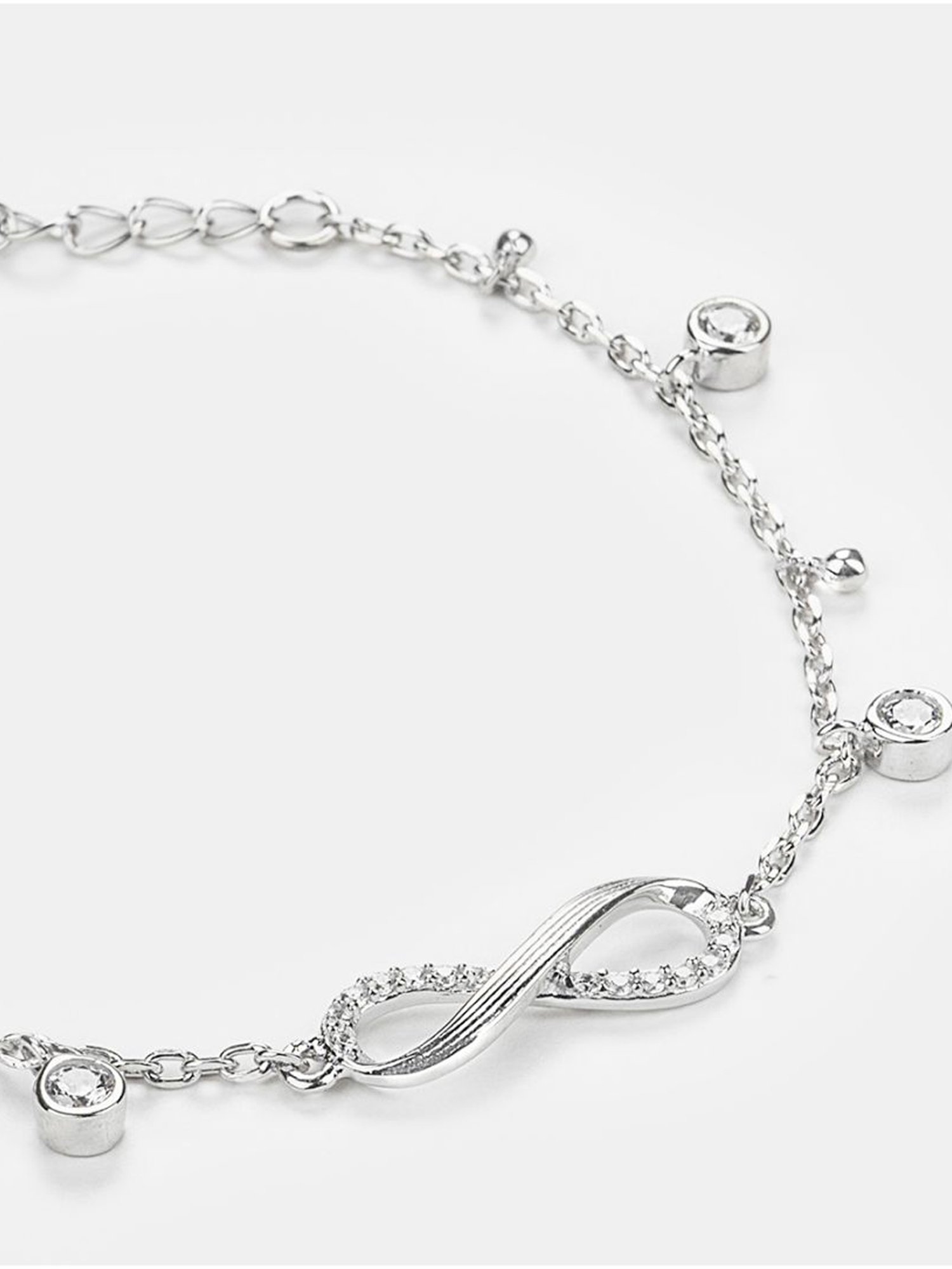 Shaya 92.5 Sterling Silver Infinite Laughter Bracelet for Women
