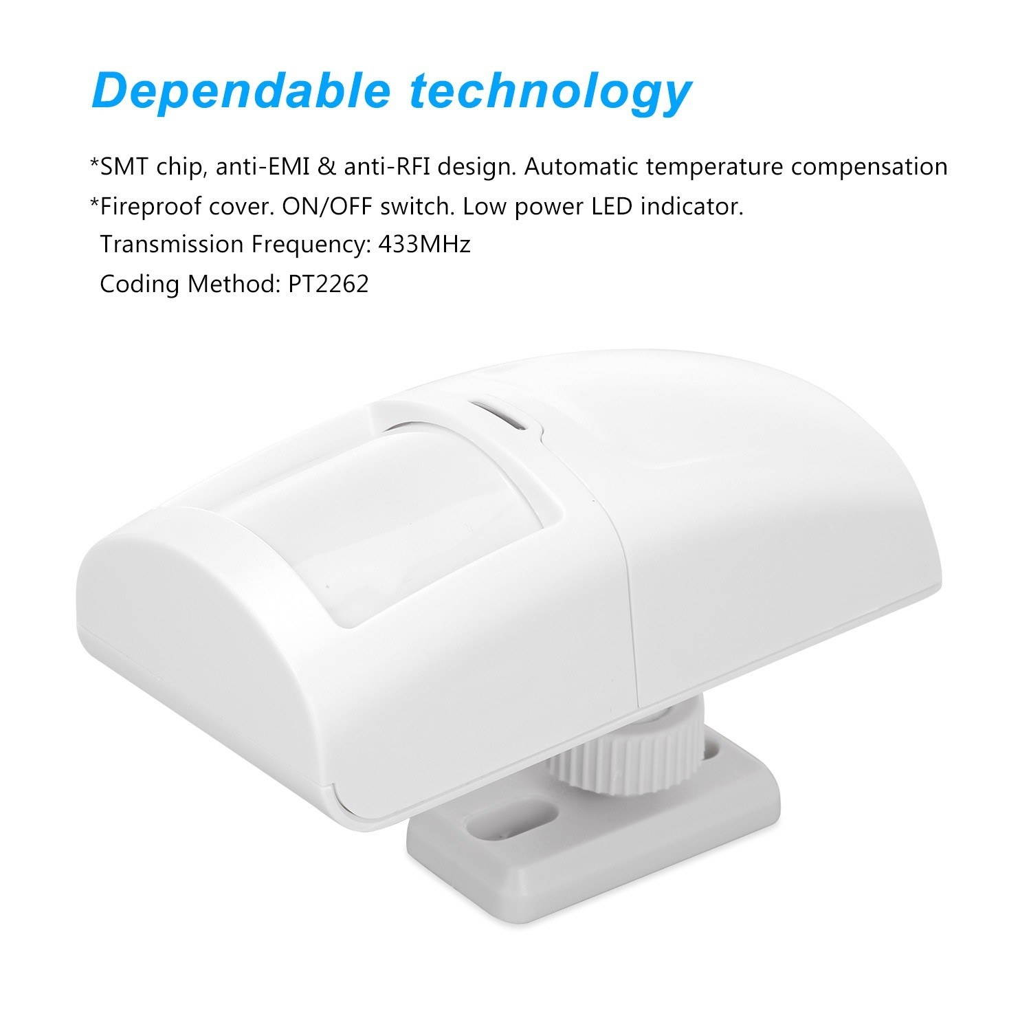 433MHz Wireless Anti-Pet PIR Motion Sensor Dual Passive Infrared Detector 15KG Pet Immune For Home Burglar