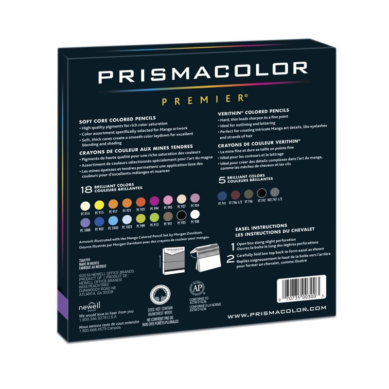 Prismacolor 23ct Colored Pencil Set - Manga
