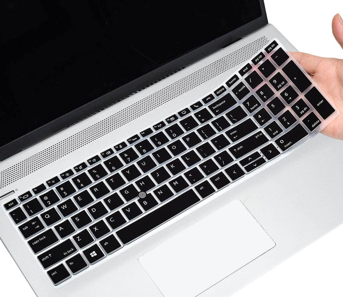 CaseBuy Keyboard Cover for HP EliteBook 850 G5 15.6 / EliteBook 850 G6 15.6 / HP EliteBook 755 G5 15.6 with Pointing HP EliteBook 850 G5 G6 Laptop Cover Accessories Black