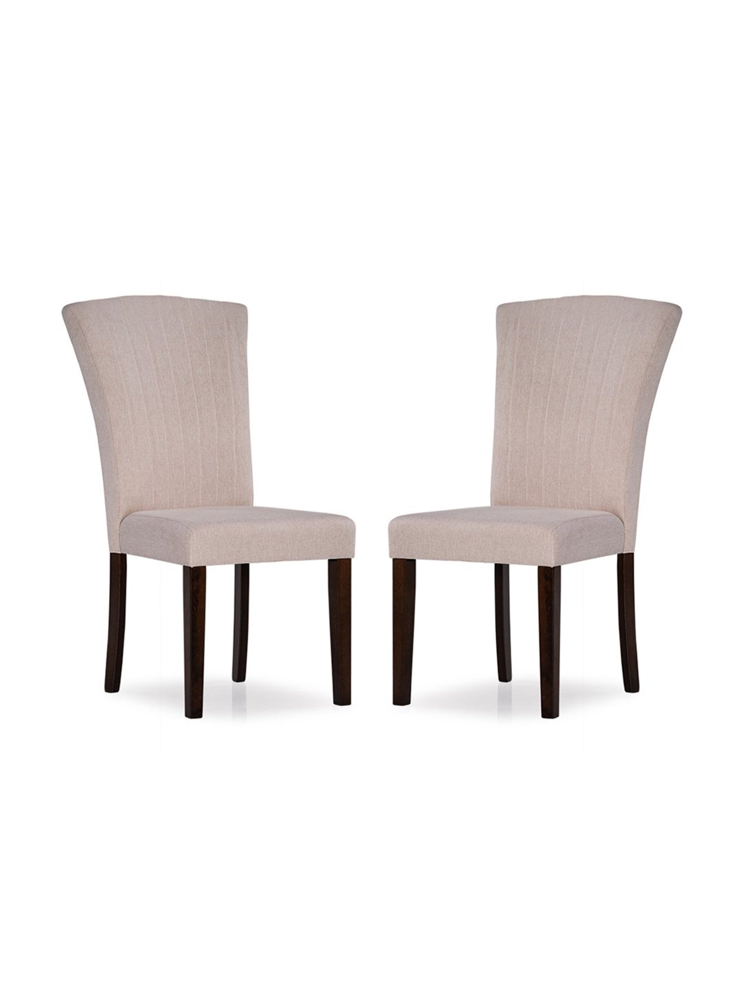 Durian Elanor Modern Brown & Beige Premium Leatherette Dining Chair