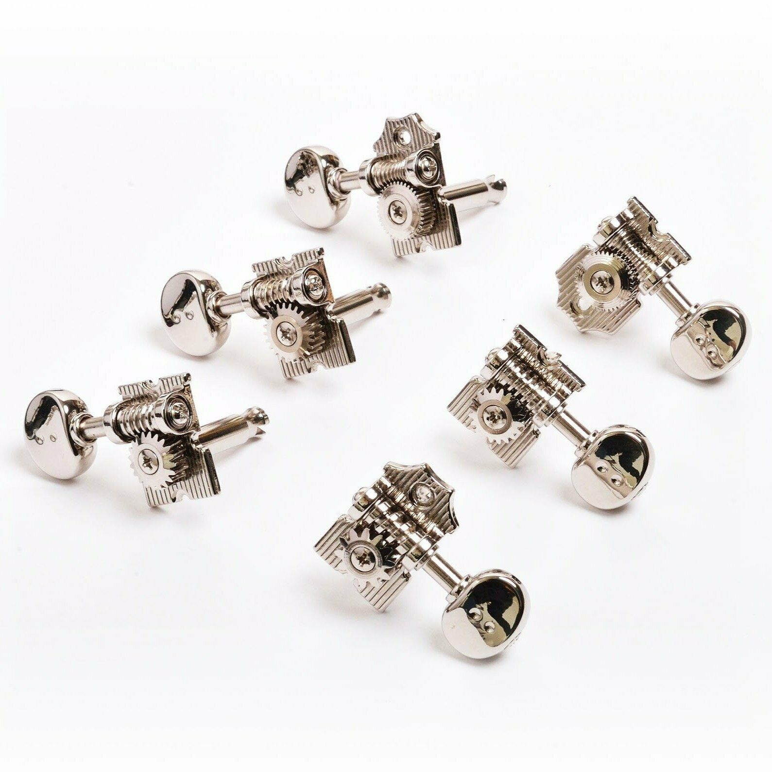 Graphtech Ratio 3 + 3 Waffle-Back vintage Fender Style Machine Heads Nickel