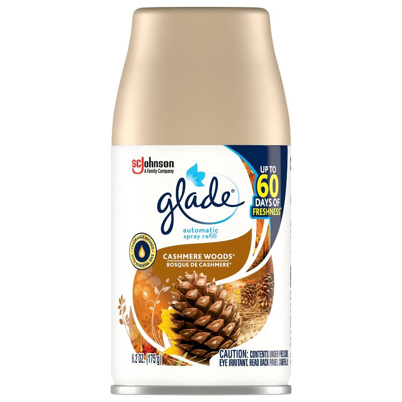 Glade Cashmere Woods Automatic Spray Refill - 6.2oz