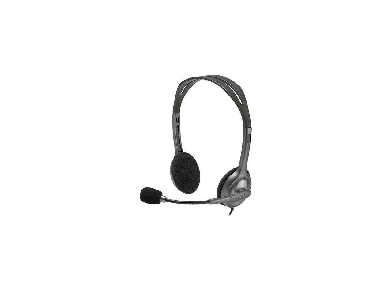 Logitech Stereo Headset H111 - Stereo - Mini-phone - Wired - 32 Ohm - 20 Hz - 20 KHz - Over-the-head - Binaural - Supra-aural - 5.91 Feet Cable