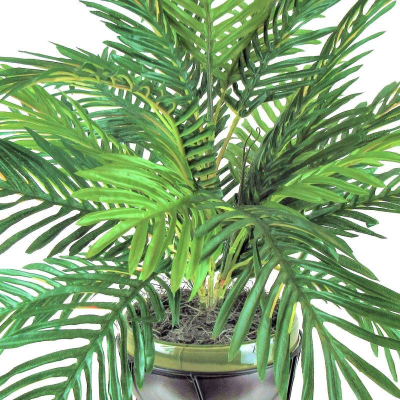 24" x 22" Artificial Phoenix Palm in Ceramic Pot with Stand - LCG Florals