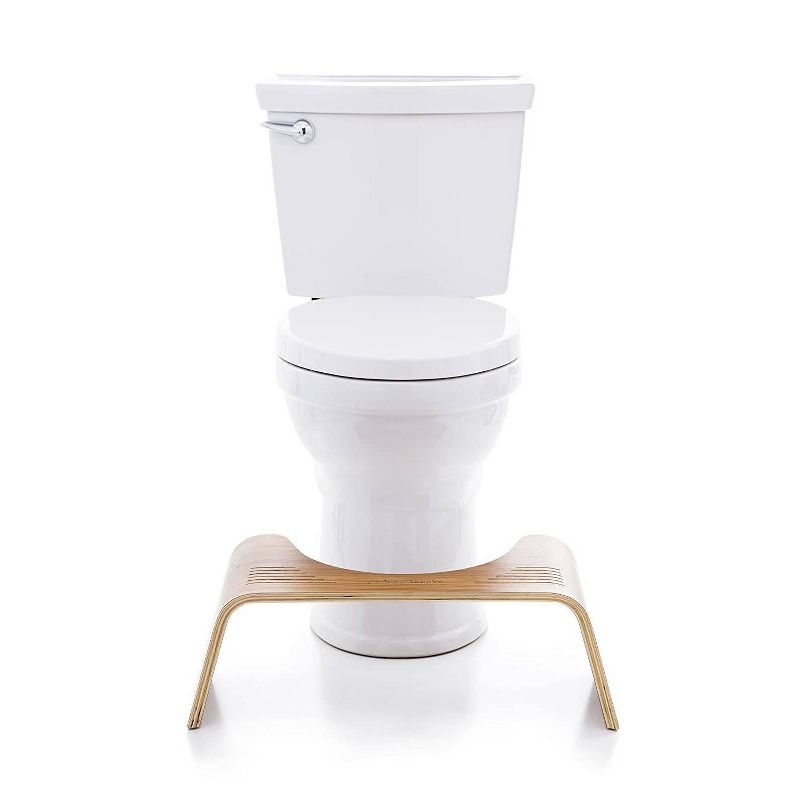 Slim Teak Toilet Stool Brown - Squatty Potty