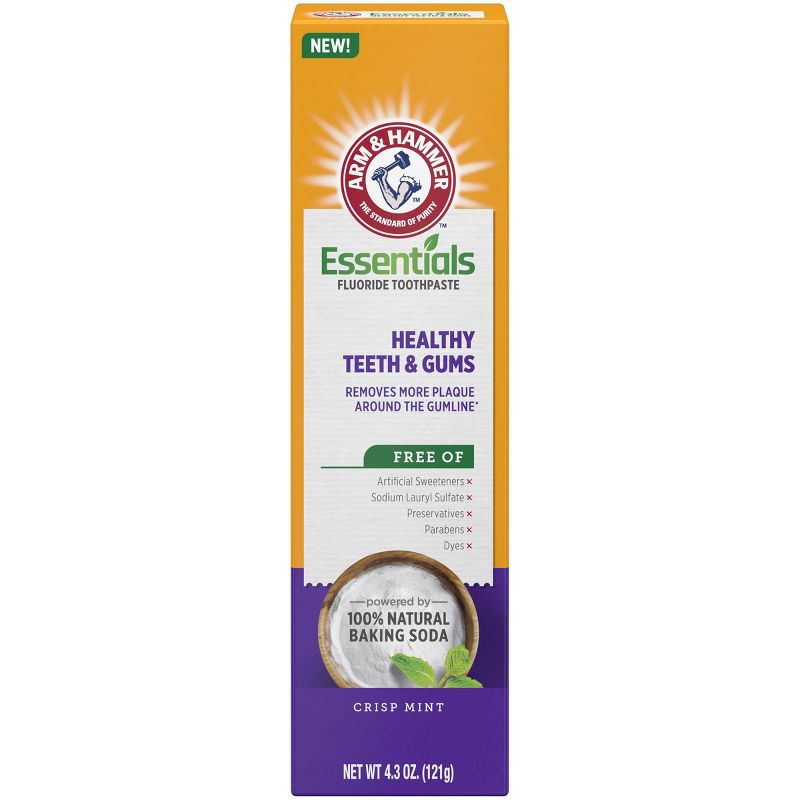 Arm & Hammer Essentials Fluoride Toothpaste Healthy Teeth & Gums - 4.3oz