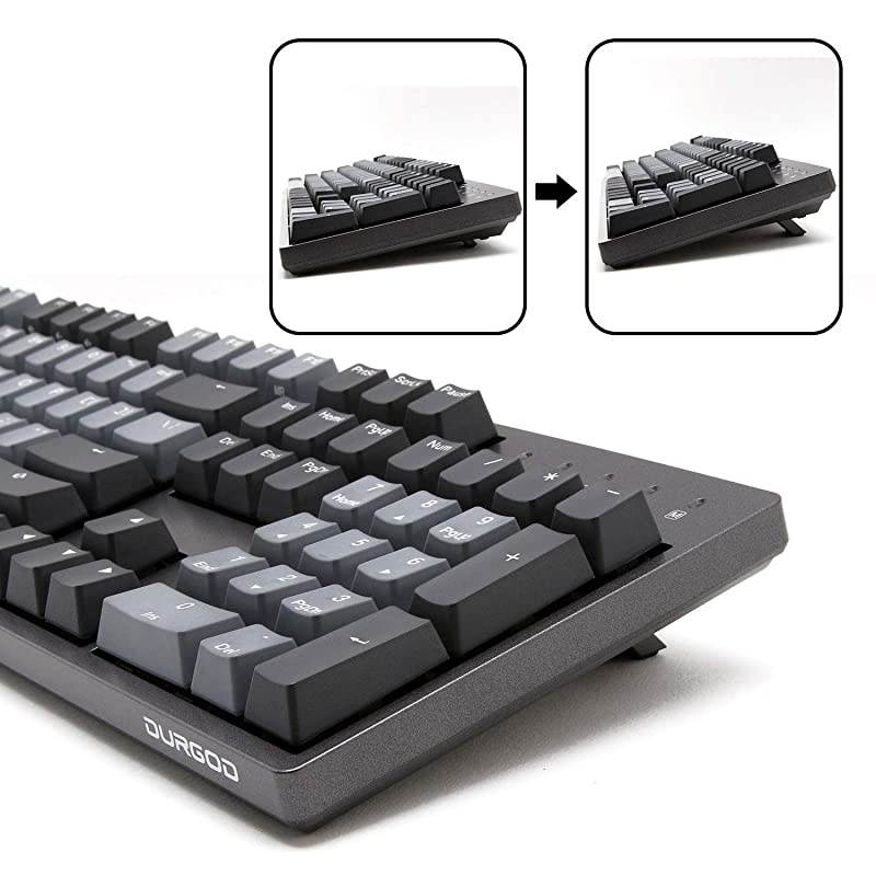 Taurus K310 Mechanical Gaming Keyboard - 104 Keys - Double Shot PBT - NKRO - USB Type C (Cherry Brown, Grey)