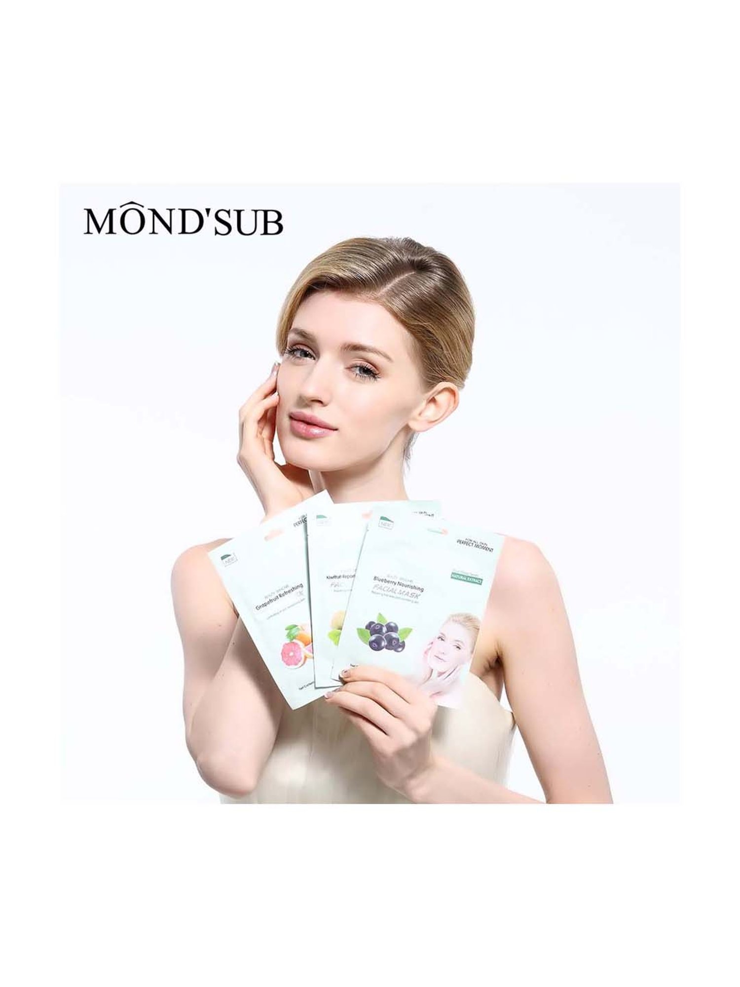 MONDSUB Blueberry Nourishing Sheet Masks (Pack of 6) - 25 gm Each