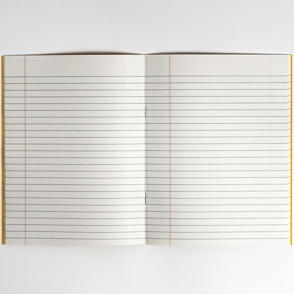 Rhino Exercise Book, 9 x 7 Inches, 80 page, 8mm ruled lines with margin, Yellow Cover  (Pack of 10)