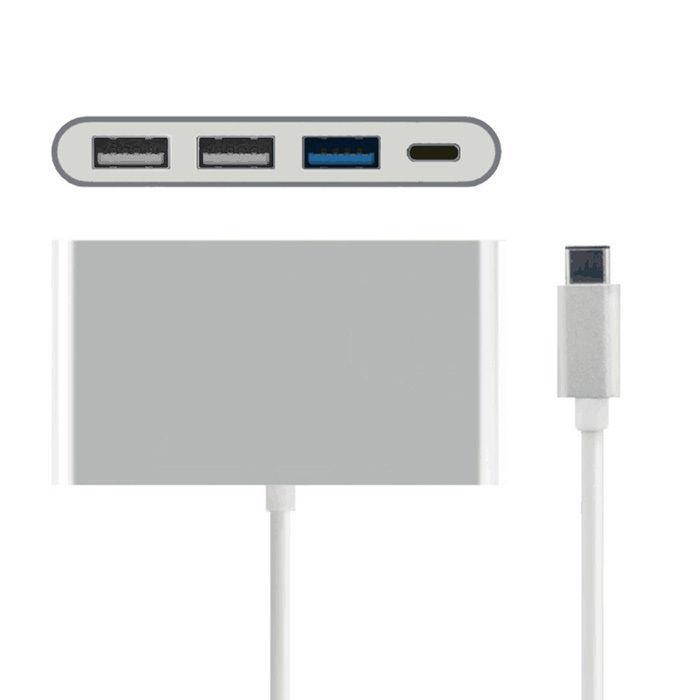 USB-C USB 3.1 Multiple 3 Ports Hub With PD Power Charge For PC Laptop