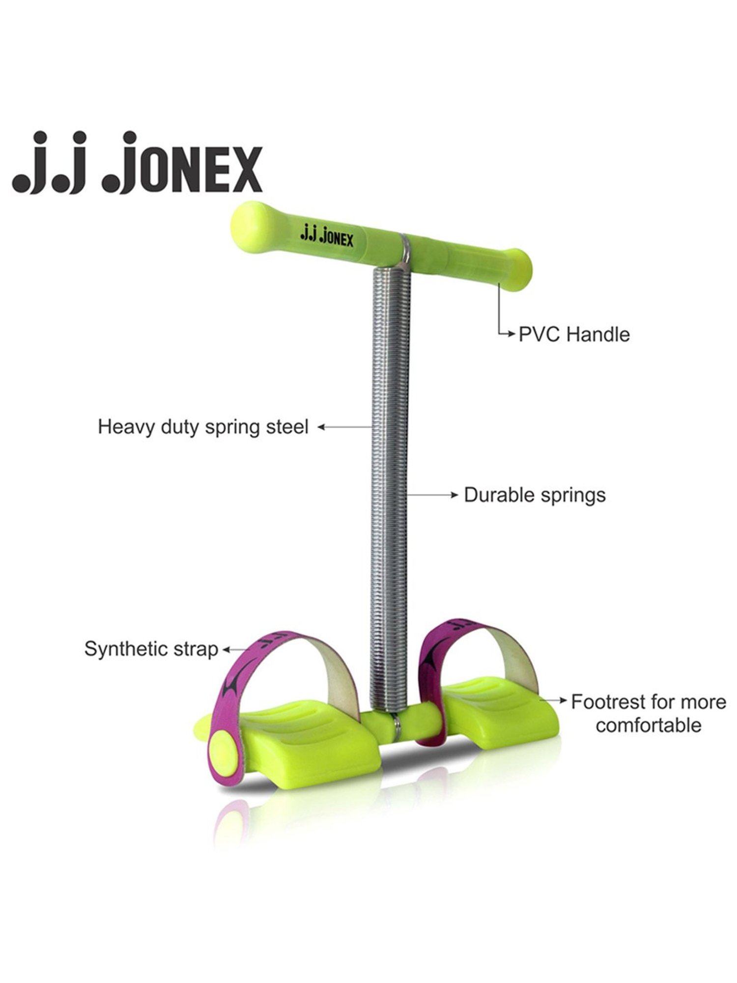 JJ Jonex Single Spring Slim Trim Abs Exerciser Body Toner Multipurpose Fitness Equipment (Green)
