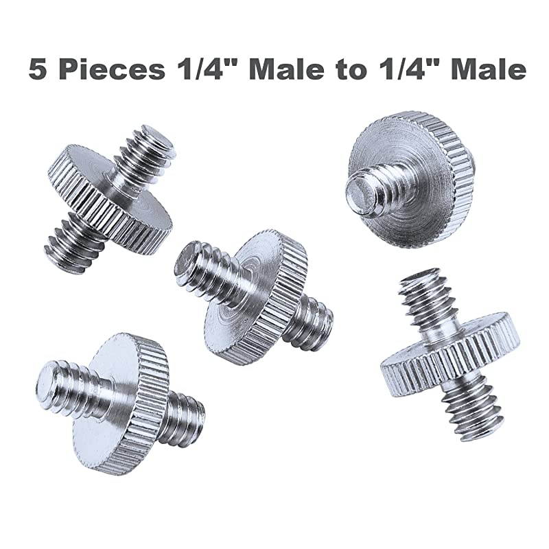 27 Pieces 14 Inch and 38 Inch Converter Female Male Threaded Screws Adapter Mount Set for CameraTripodMonopodBallheadLight StandShoulder Rig