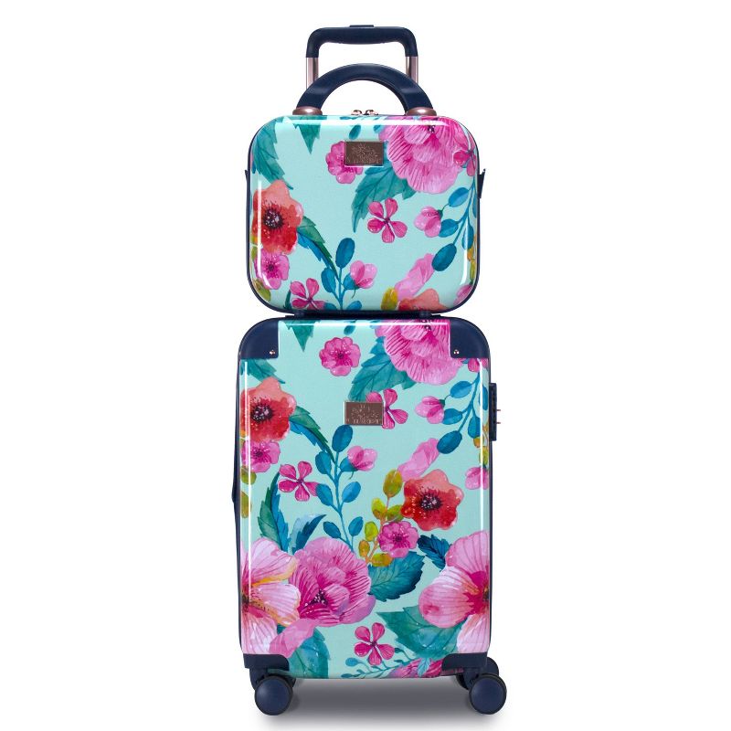 Chariot Travelware CHP-903 Floral 2pc Luggage Set