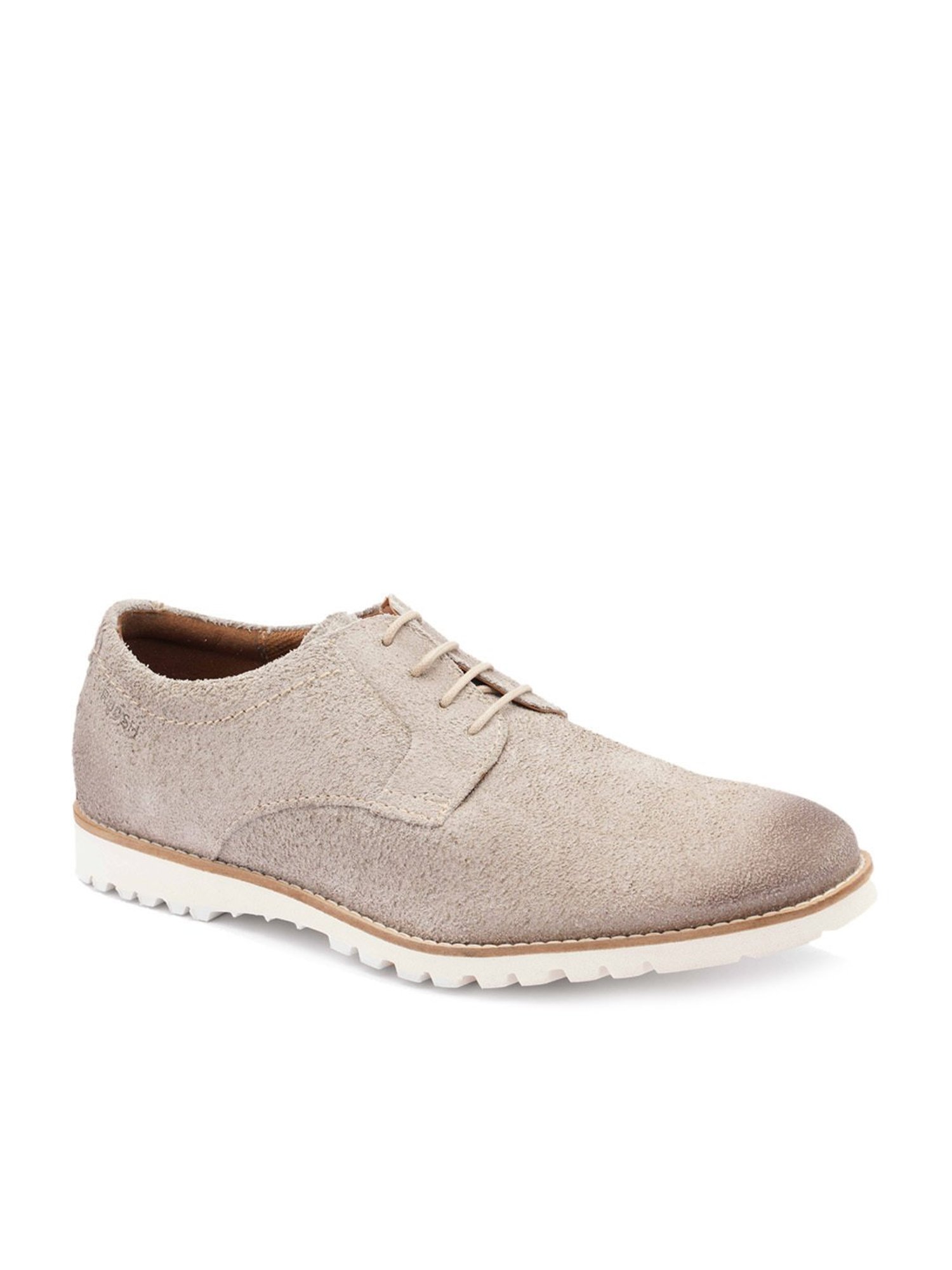 Ruosh Men's Off White Derby Shoes