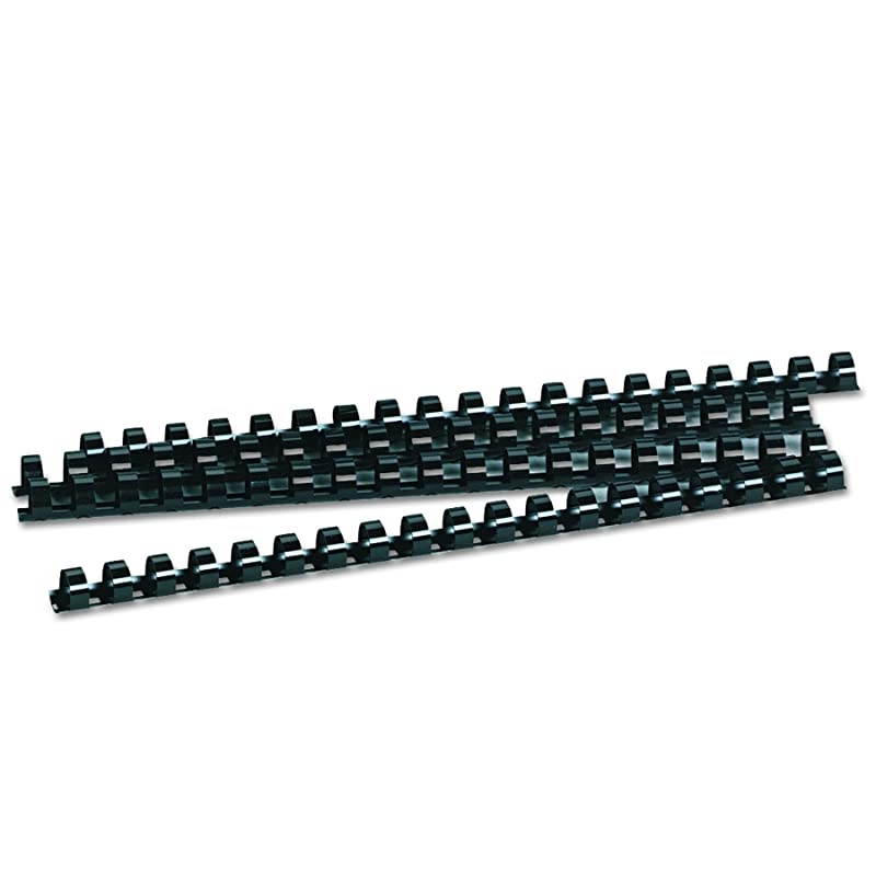 52324 Plastic Comb Bindings, 5/8" Diameter, 120 Sheet Capacity, Black (Pack of 25 Combs)