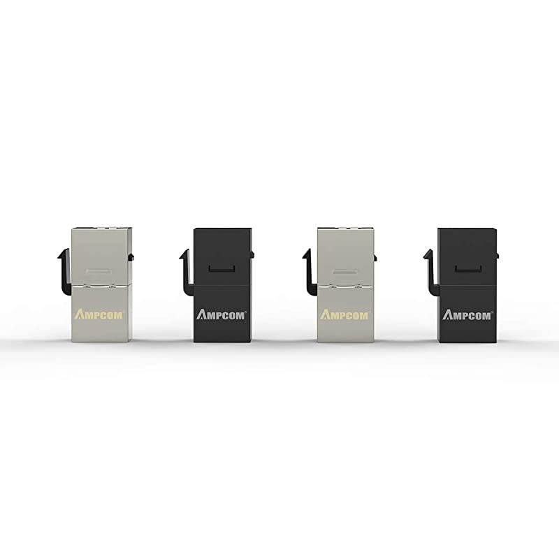 CAT6 RJ45 Inline Coupler Keystone Jack Shielded Female to Female 10 Pack