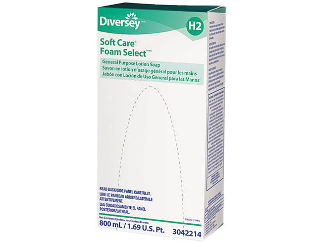 S.C. Johnson & Son - DRK 3042214 - Foam Select General Purpose Lotion Soap, Pink, 800 ml Refill, 6/Carton