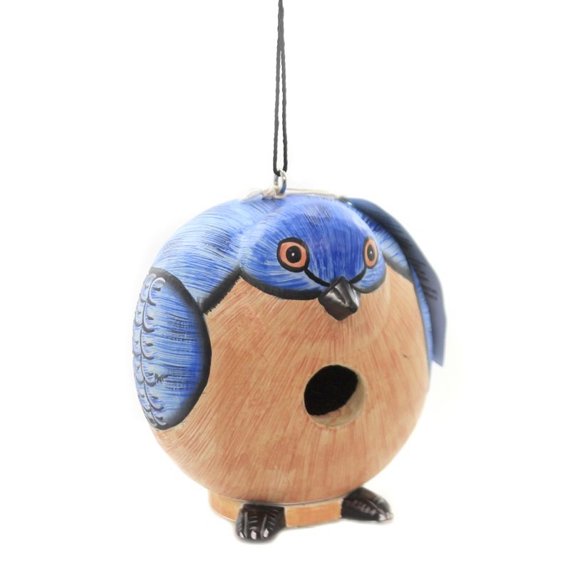 Home & Garden 6.5" Bluebird Gord-O Birdhouse Abesia Songbird Gold Crest Distributing  -  Bird And Insect Houses