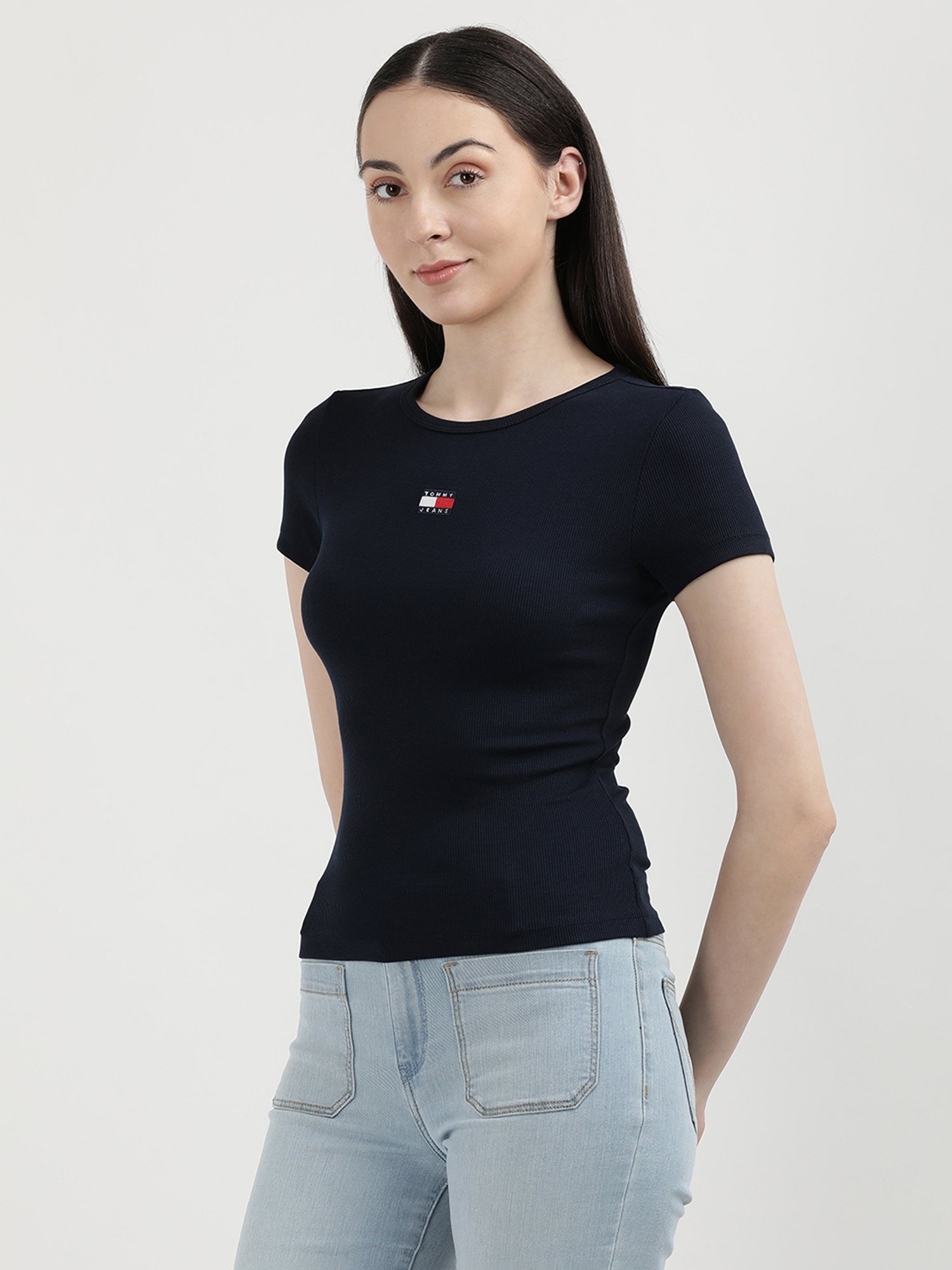 TOMMY HILFIGER Navy Slim Fit T-Shirt