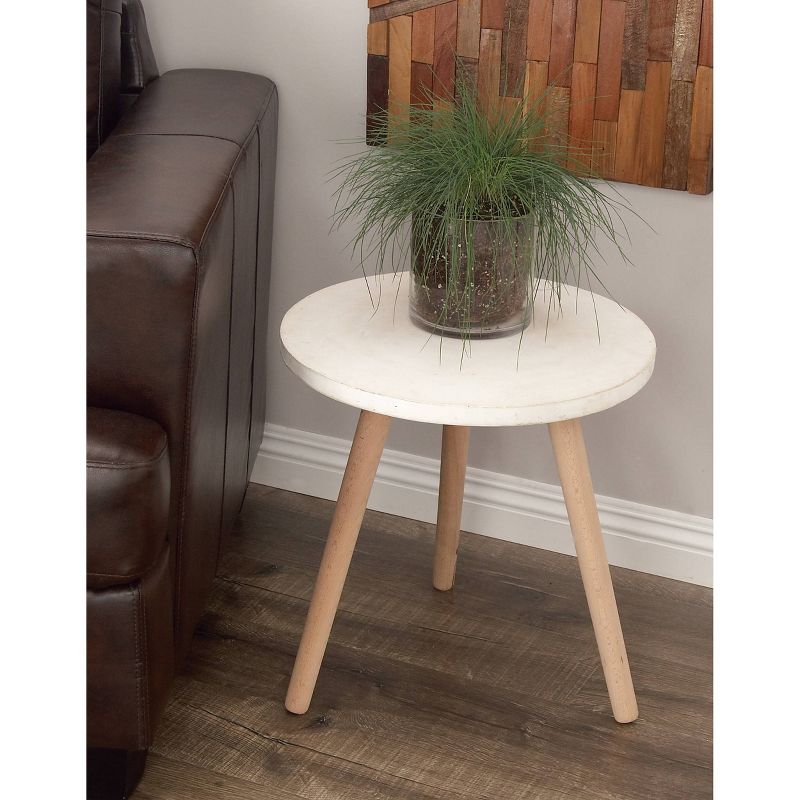 Wood Fiber Clay Patio Accent Table - Olivia & May