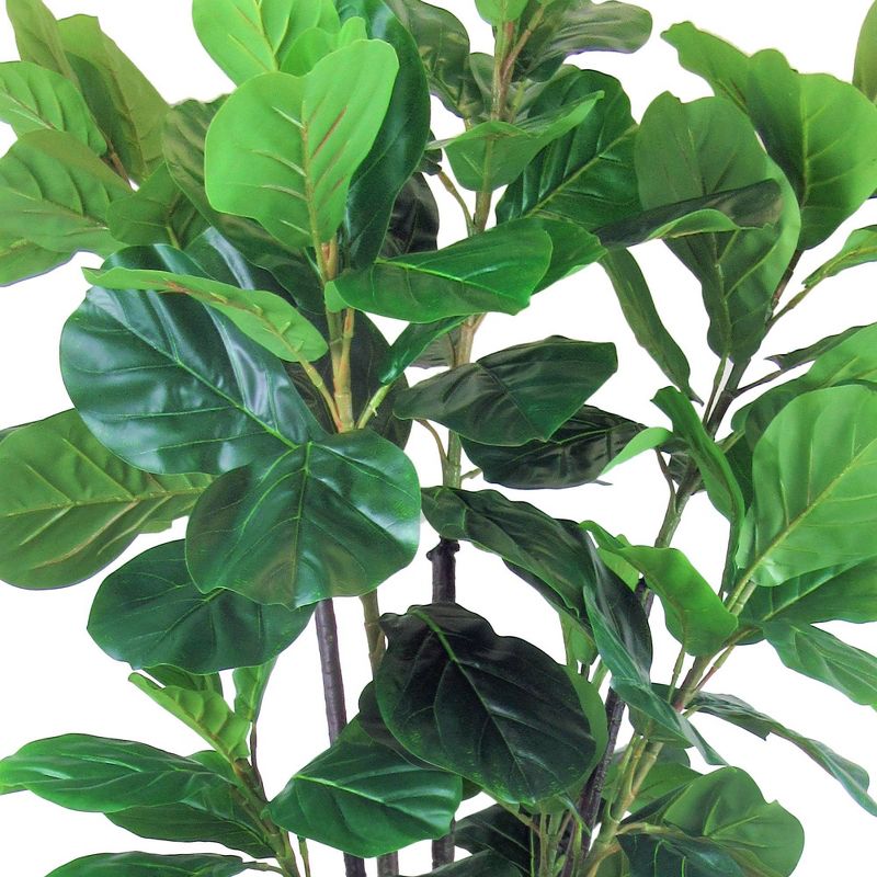 66" Artificial Fiddle Leaf Fig Tree in Square Basket - LCG Florals