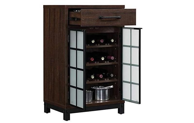 Twin Star Home Uptown Loft Accent Cabinet in Espresso