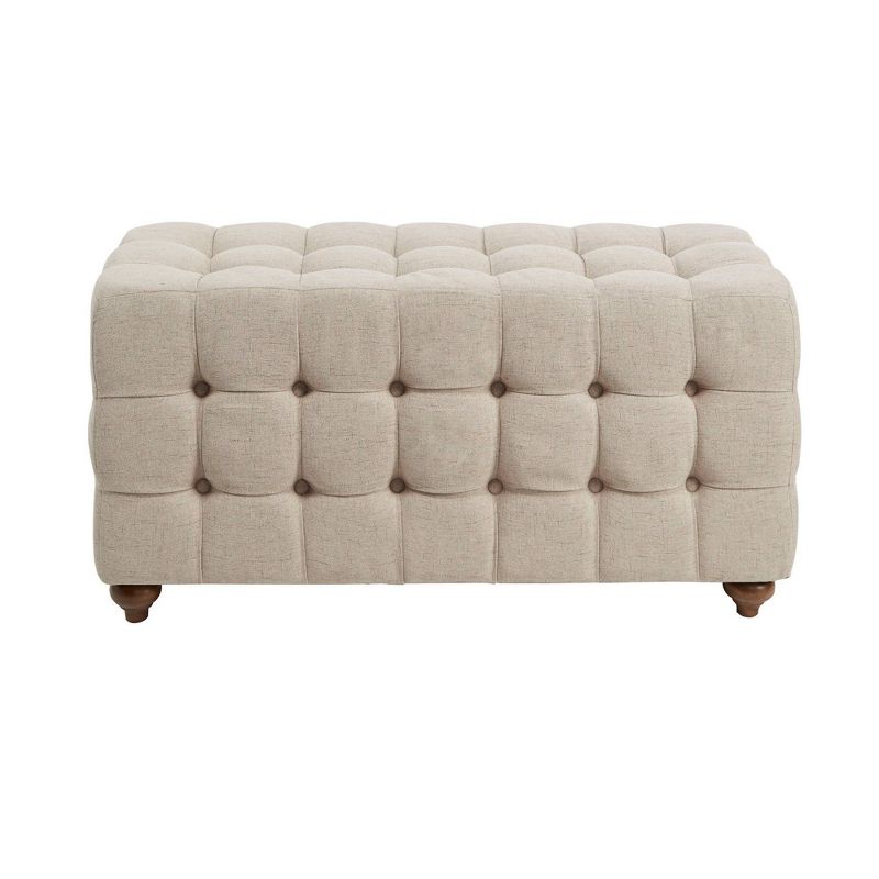 Upholstered Bench without Armrests Tan - Silverwood