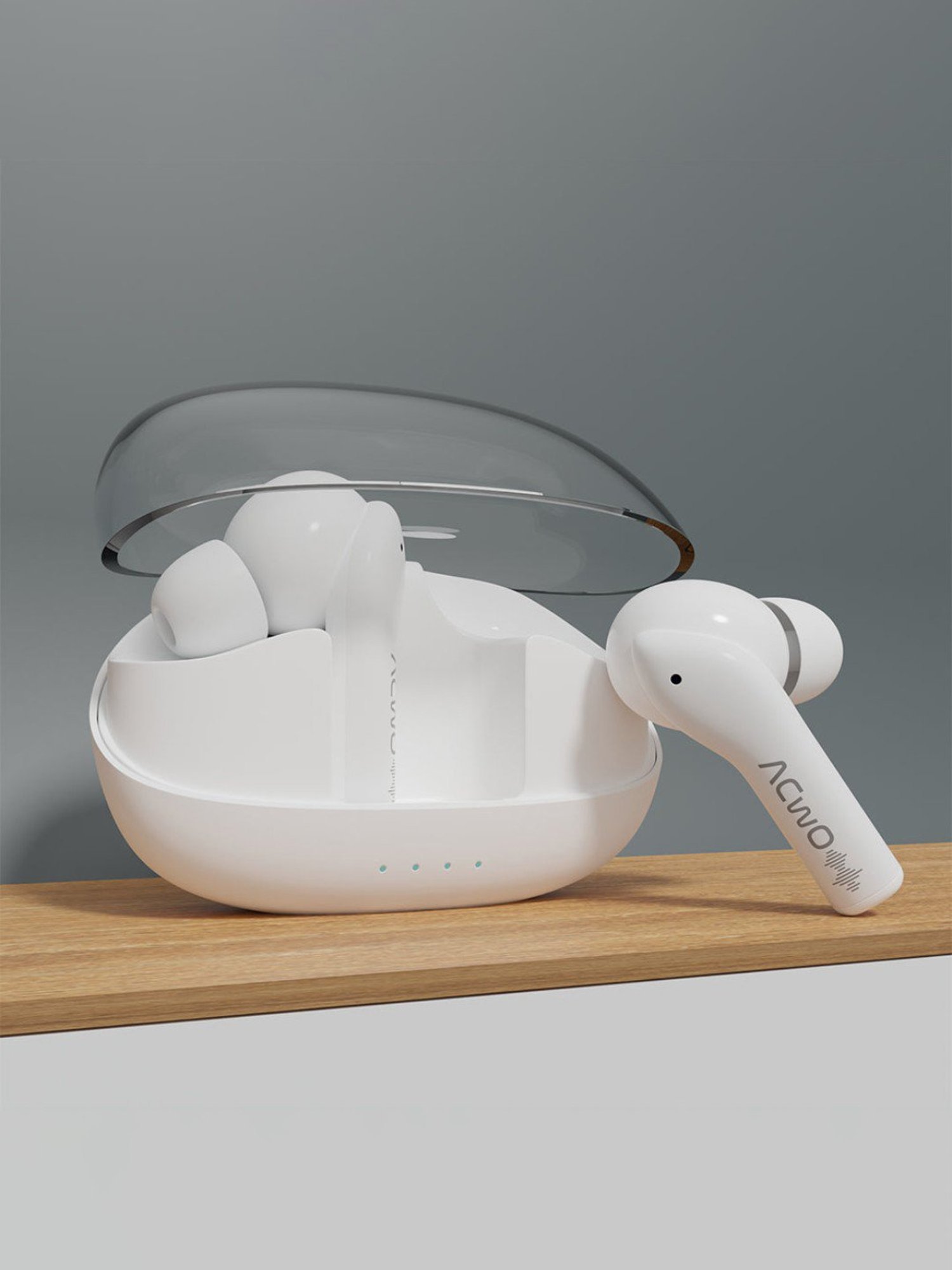 ACwO DwOTS 535 In Ear BT Earbuds with 35H Playtime & BasS BooM X Sound (Cotton White, True Wireless)