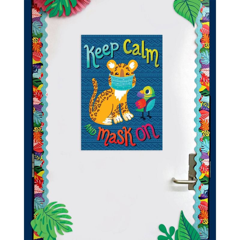 One World Keep Calm and Mask On Poster - Carson Dellosa
