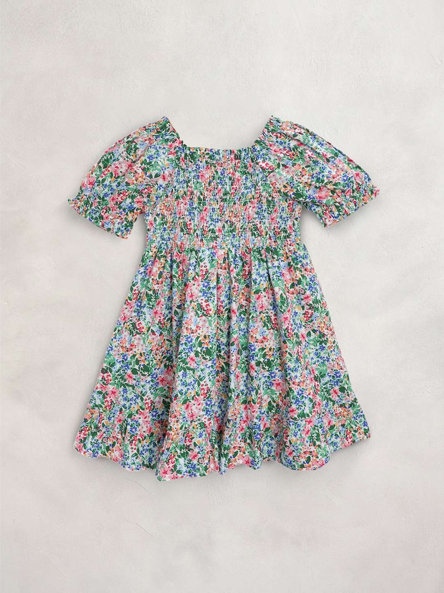 Cherry Crumble By Nitt Hyman Kids Multicolour Cotton Printed Dress