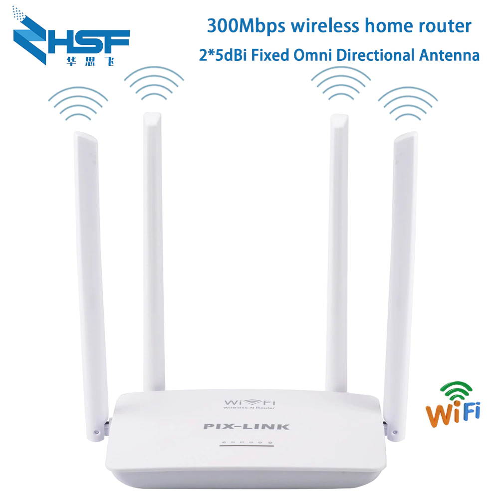 300Mbps wireless WiFi router Wi-Fi repeater Booster 5Ports RJ45 802.11N easy to set up home 4Pcs external antenna up to 32 users