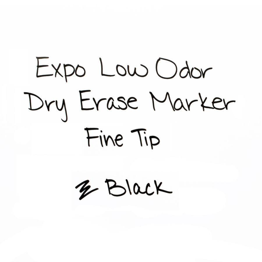EXPO Low Odor Dry Erase Marker Fine Point Black 36/Box 1921062