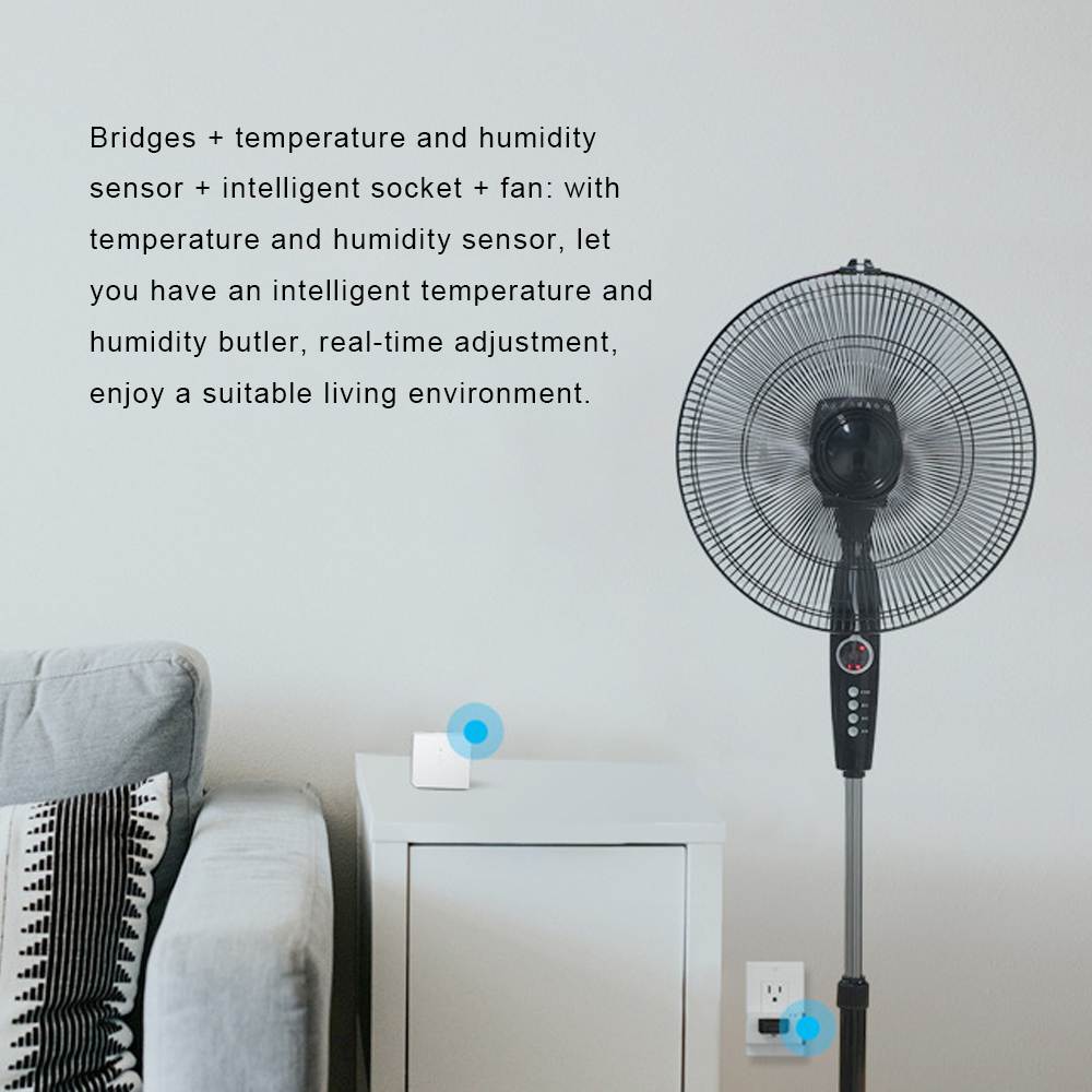 ZigBee Multi-function Bridges Intelligent Wifi Remote Door And Window Sensing For Human Temperature And Humidity Zigbee Bridges Wireless Switch Temperature And Humidity Sensor Motion Sensor Wireless