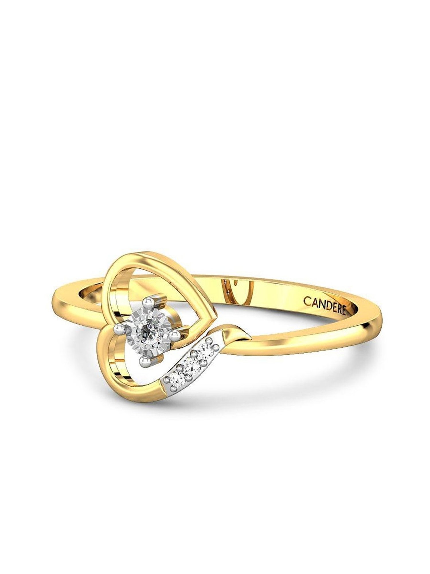 Candere by Kalyan Jewellers 18k Rose Gold & Diamond Ring for Women